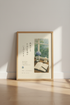 Japanese Aesthetic Rain Window Wall Art Print | Bedroom Decor | Calm Zen Poster