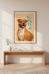 Staffy Dog Portrait Wall Art | Framed & Digital