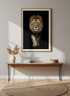 Lion Art Print | Modern Wild Animal Decor, Masculine Wall Art
