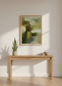 Abstract Impressionist Wall Art Print | Muted Earth Tones Home Decor | Farmhouse Aesthetic Framed Poster