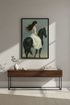 Minimalist Woman on Horse Wall Art Print | Modern Farmhouse Decor | Aesthetic Poster | Elegant Equestrian Art | Boho Girl Riding Horse
