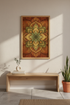 Mandala Boho Wall Art Print | Living Room Decor | Earthy Aesthetic Poster | Yoga Studio Art | Botanical Abstract Modern Decor