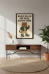Retro Cartoon Cat Wall Art Print | Believe You Can Motivational Nursery Decor | Aesthetic College Dorm Poster