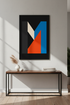 Abstract Geometric Wall Art Print | Mid Century Modern Wall Decor | Minimalist Contemporary Poster | Abstract Letter M