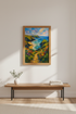 Impressionist Cliffside Beach Art Print | Coastal Landscape Wall Decor | Vibrant Ocean Poster | Colorful Seascape Gift