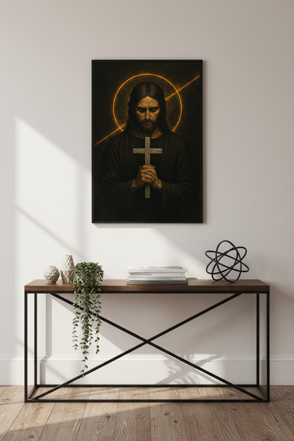 Evangelical Jesus Christ Wall Art Print | Christian Home Decor | Religious Spiritual Poster | Modern Bible Verse Painting