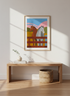 Abstract Horse Wall Art Print | Farmhouse Decor | Modern Farmhouse Framed Poster | Equestrian Room Decor | Ready to Hang Art