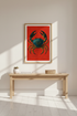 Coastal Crab Art Print | Kitchen Decor | Nautical Framed Wall Art | Ocean Life Marine Animal Poster | Beach House Vibe