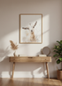 Baby Goat Wall Art Print | Boho Farmhouse Nursery Decor | Neutral Animal Poster