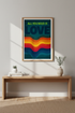 Retro Love Wall Art Print | Mid Century Home Decor | Hippie Aesthetic Framed Poster | All You Need Is Love Quote Art