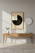 Abstract Geometric Framed Wall Art | Modern Balance Home Decor | Minimalist Circle Poster Print | Ready to Hang Art