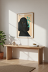 Retro Poodle Dog Framed Wall Art Print | Pet Lover Decor | Mid-Century Modern Poster | Black Poodle Art
