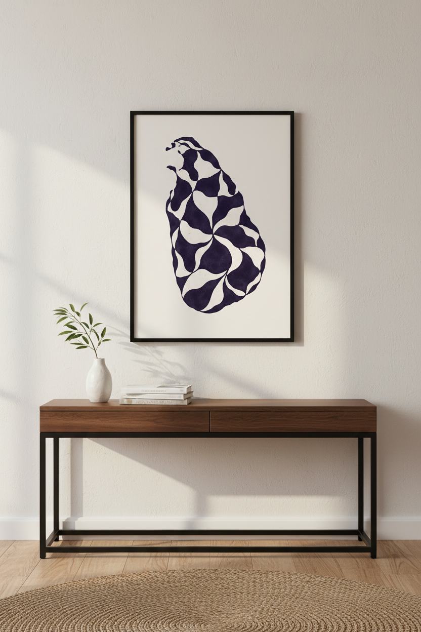 Abstract Swirl Wall Art Print | Boho Living Room Decor | Modern Minimalist Poster | Unframed, Framed &amp; Digital Download