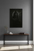 Minimalist Shiva Wall Art Print | Spiritual Home Decor | Dark Aesthetic Poster | Hindu God Digital Download | Unframed Framed Art