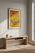 Retro Fruit Kitchen Wall Art Print | Mid Century Modern Dining Room Decor | Framed Pears Poster