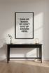 Minimalist Inspirational Quote Wall Art Print | Office Decor | Motivational Poster | Chin Up Buddy We Don&