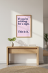 Modern Typography Pink Wall Art Print | Motivational Office Decor | Minimalist Quote Framed Poster Home Gift