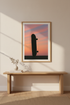 Minimalist Skateboard Wall Art Print | Teen Room Decor | Sunset Aesthetic Framed Poster | Ready To Hang Wall Art