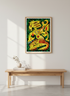 Abstract Dragon Art Print | Maximalist Kids Room Wall Decor | Funky Psychedelic Framed Poster | Monster Art for Eclectic Home