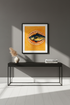 Abstract Fish Wall Art Print | Kitchen Dining Room Decor | Eclectic Coastal Poster | Mediterranean Food Illustration