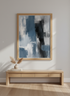 Abstract Brushstroke Wall Art Print | Modern Living Room Decor | Neutral Aesthetic Framed Poster | Ready to Hang Art