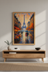 Impressionist Paris Eiffel Tower Wall Art | Romantic Cityscape Decor | Vibrant Oil Painting Poster Print