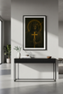 Religious Jesus Wall Art Print | Christian Home Decor | Dark Academia Poster | Spiritual Gift | Faith Artwork | Jesus holding a cross