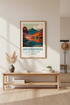 Windermere Lake District Travel Poster | Framed Wall Art | Autumn Landscape Home Decor | Ready to Hang Lake House Print