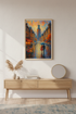 Impressionist Rainy City Wall Art Print | Romantic Street Decor | Moody Aesthetic Poster | Stockholm Cityscape Art