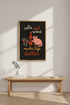 Minimalist Cat Wine Wall Art Print | Kitchen Decor | Cozy Aesthetic | Funny Cat Lover Poster | Digital Download & Framed Options