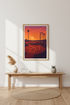 Baseball Field Sunset Wall Art Print | Stadium Home Decor | Aesthetic Sport Poster | Framed Game Day Wall Art Gift