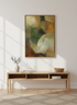 Abstract Earth Tones Framed Wall Art Print | Boho Living Room Decor | Organic Aesthetic Poster