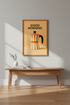 Retro Moka Pot "Good Morning" Wall Art Print | Kitchen Decor | Mid Century Modern Poster | Coffee Lover Gift