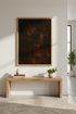 Abstract Dark Gold & Black Wall Art Print | Modern Office Decor | Rustic Aesthetic Poster | Grunge Dark Art