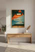 Abstract Subway Wall Art Print | Modern Home Decor | Industrial Framed Poster | Retro Color Aesthetic Ready to Hang