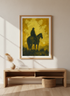 Western Cowboy Wall Art Print | Farmhouse Decor | Rustic Framed Canvas Poster | Ready to Hang Wild West Art