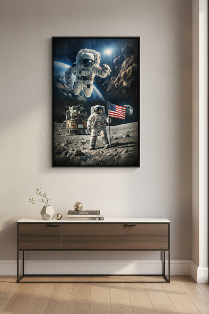 Sci-Fi Astronaut Space Wall Art Print | Kids Room Decor | Cosmic Digital Poster | Space Explorer Gift | Unframed Framed Art