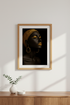 Minimalist Afrocentric Woman Wall Art Print | Glamour Home Decor | Black and Gold Aesthetic Poster | Digital & Physical Options