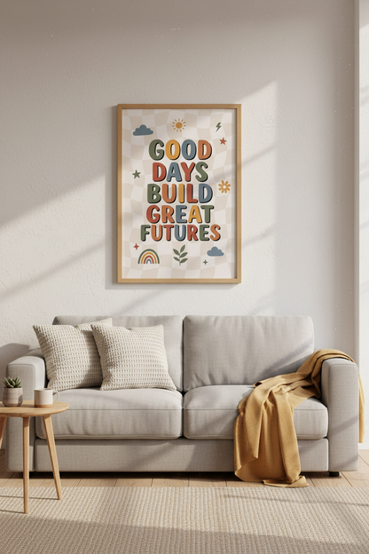Retro Quote Wall Art Print | Muted Earth Tone Decor | Motivational Poster