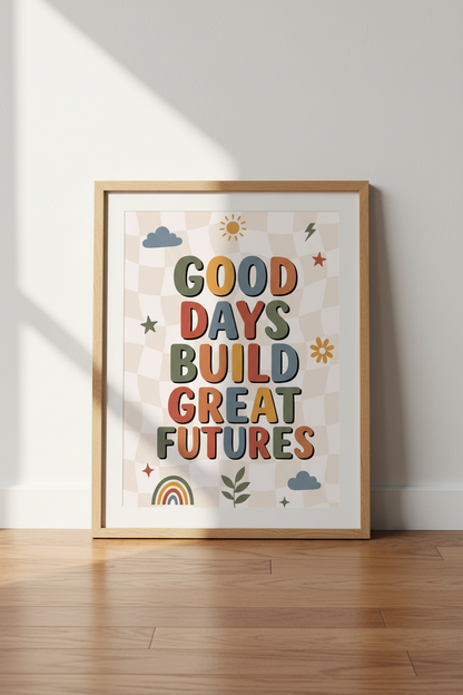 Retro Quote Wall Art Print | Muted Earth Tone Decor | Motivational Poster