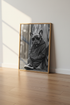Cool French Bulldog Wall Art | Urban Streetwear Dog Poster | Black and White Room Decor