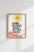 Boho Sunshine Wall Art Print | Kindness Quote Poster | Nursery & Classroom Decor
