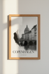 Copenhagen Denmark Wall Art Print | Minimalist Architecture Poster | Black & White Decor