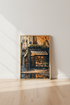 Paris Cafe Fall Wall Art | French Storefront Poster, Autumn Kitchen Decor