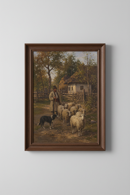 Pastoral Wall Art | Rustic Earth Tones, Living Room Decor