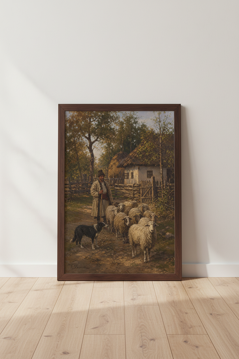 Pastoral Wall Art | Rustic Earth Tones, Living Room Decor