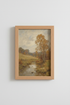 Autumn landscape art | Impressionist Fall Colors, Living Room Decor | Cozy Poster