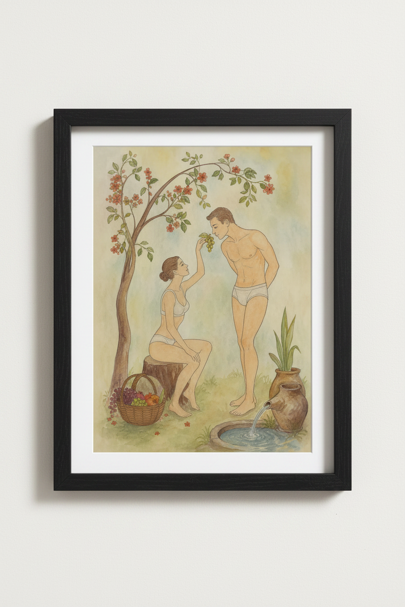 Botanical Poster | Vintage Watercolor Romance Living Room Decor