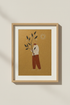 Boho Abstract Wall Art Print | Living Room Decor | Earthy Poster