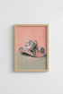 Pink Disco Cowboy Hat | Western Glam Preppy Decor | Shimmering Aesthetic Poster